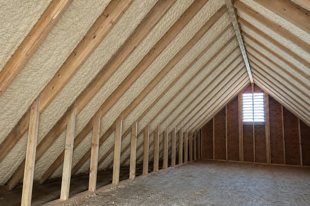 Open-Cell Spray Foam Insulation photo